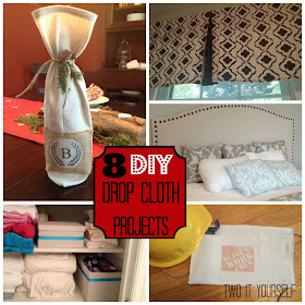 Two It Yourself: 8 DIY Drop Cloth Projects