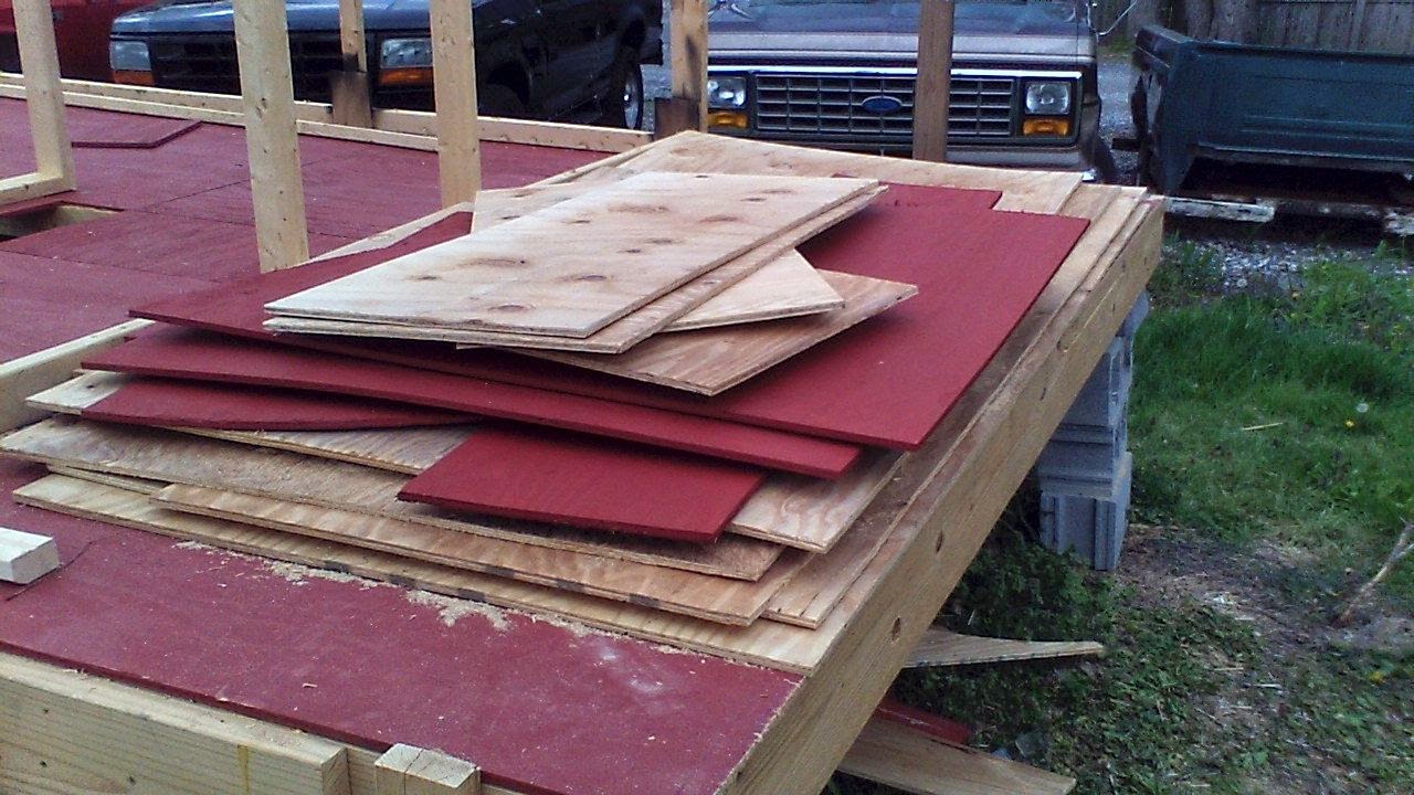 The Floating Empire A stack of plywood.