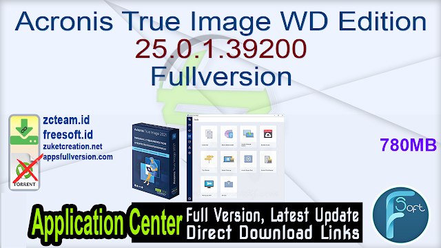 Acronis True Image WD Edition 25.0.1.39200 Fullversion