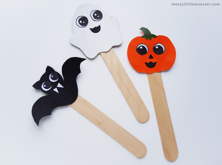 Halloween Puppet Craft Messy Little Monster