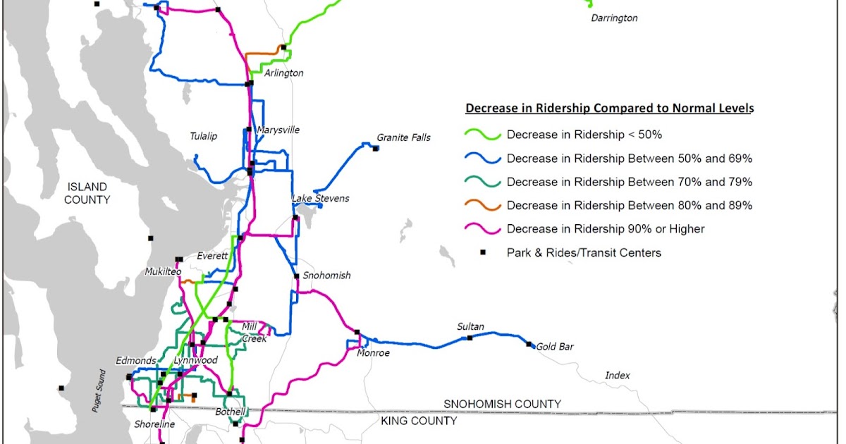 Community Transit Transit ridership patterns in Snohomish County