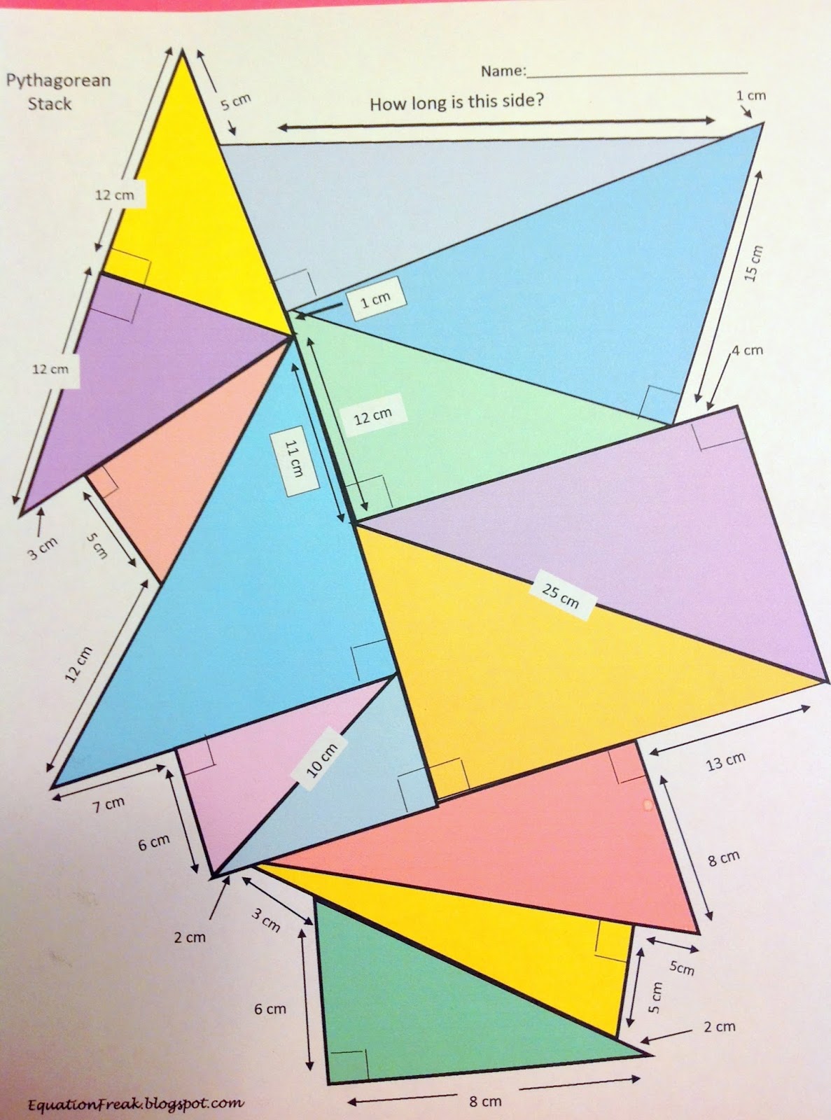 Equation Freak: Pythagorean Stacks