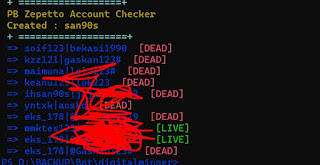Point Blank Account Checker Zepetto PHP