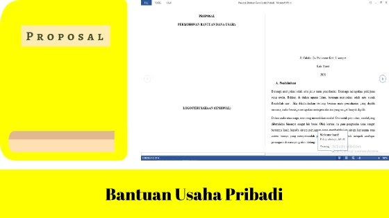 Pdf Contoh Proposal Bantuan Dana Usaha Pribadi Tentang Proposal