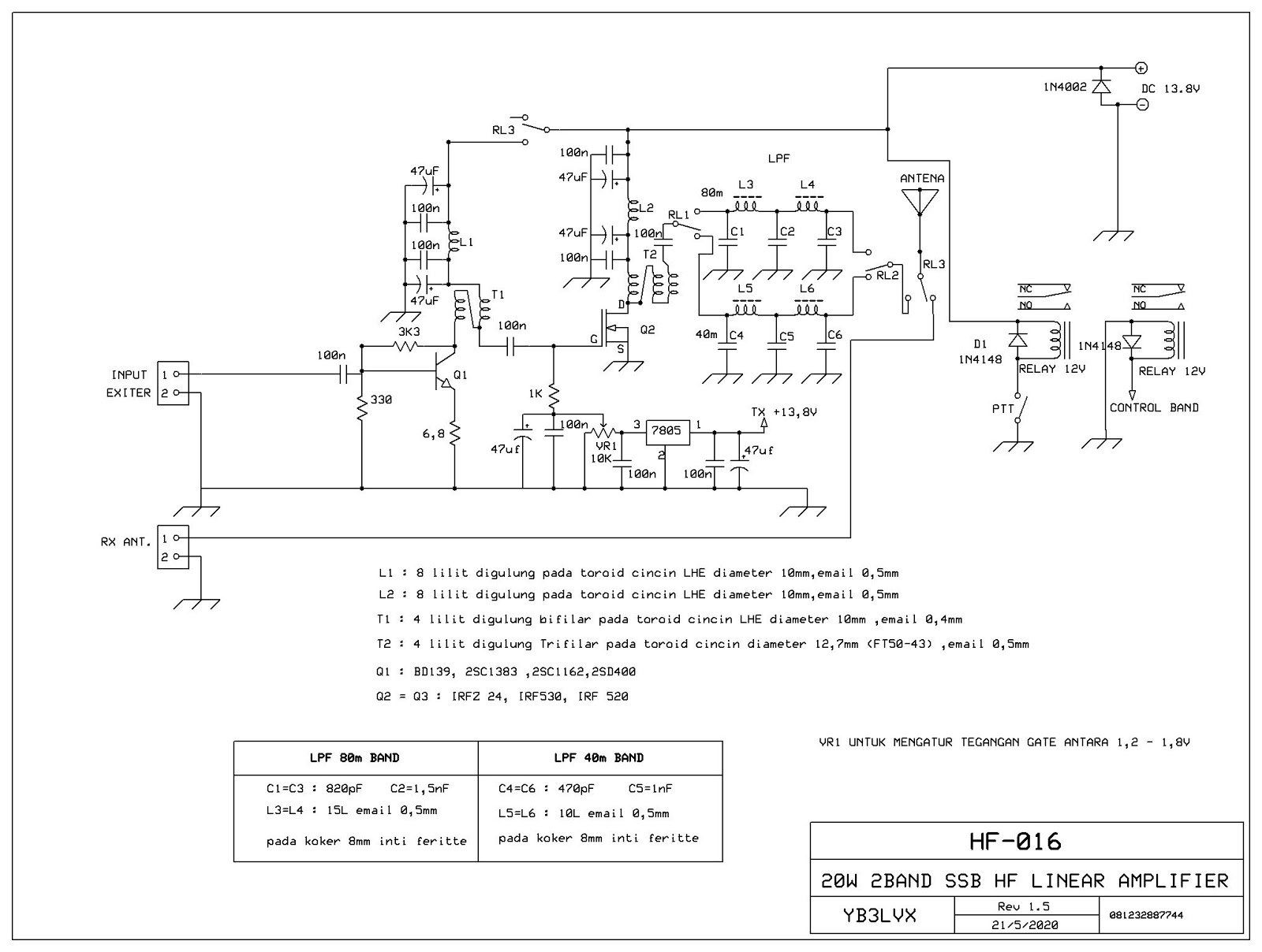 DUAL BAND BITX SPECTRA YC3LVX