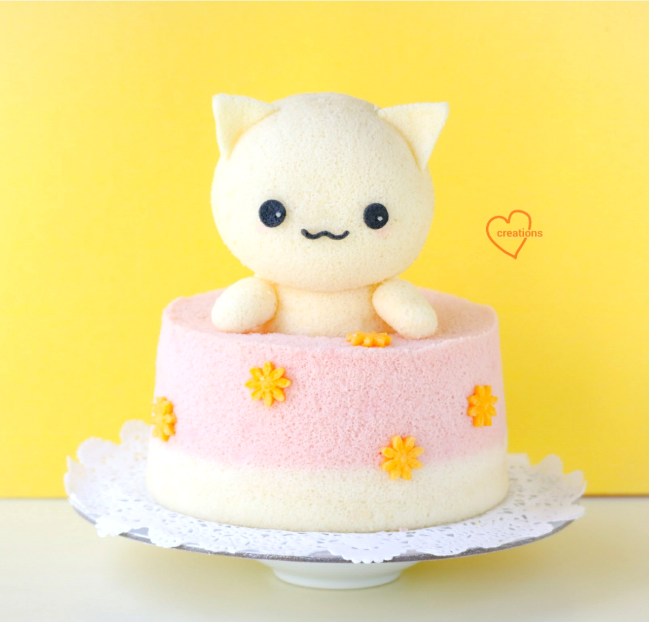 Happy Birthday Cat With Cake