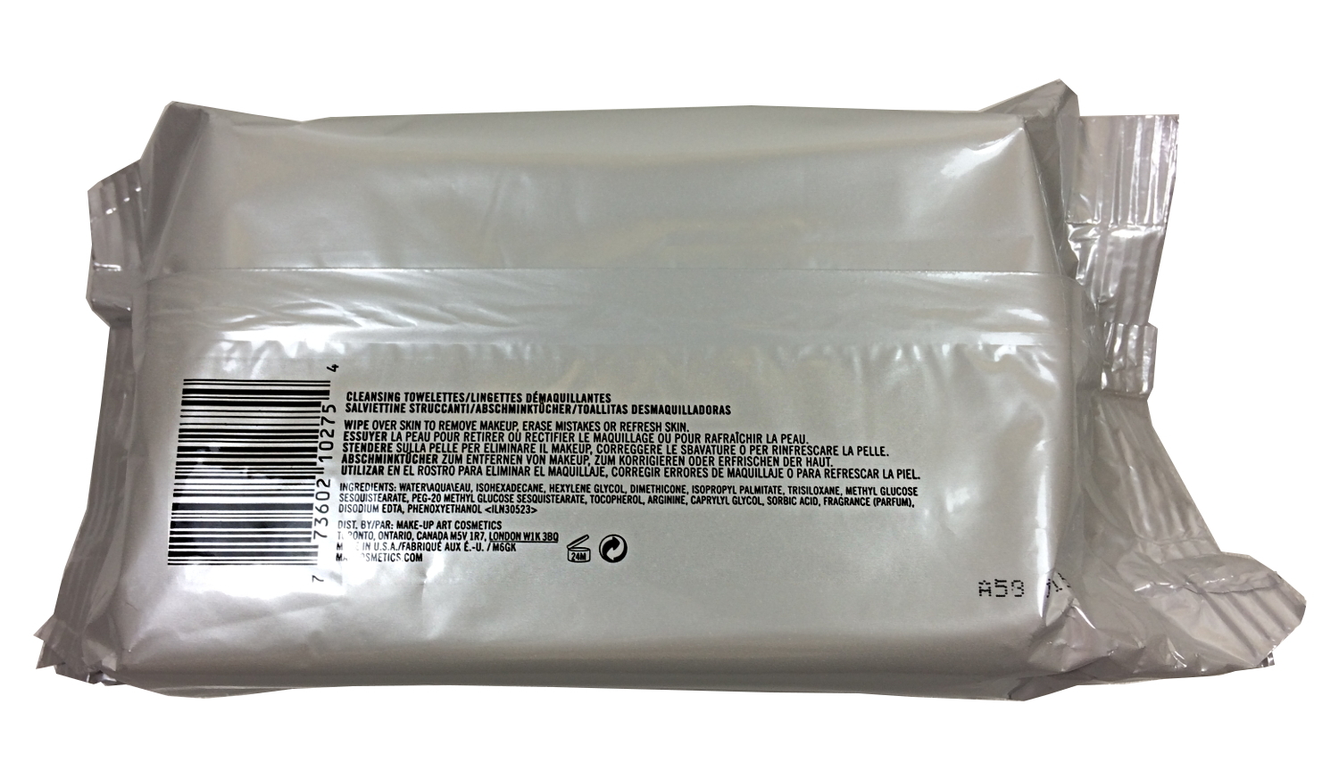 MAC COSMETICS Cleansing Wipes Lingettes Démaquillantes Larges