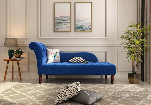 Blue Chaise Lounge Online