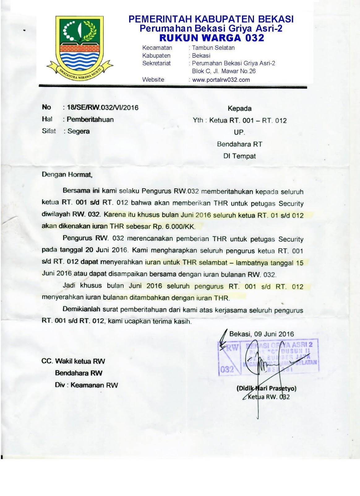 10++ Contoh surat edaran thr perusahaan terbaru yang baik