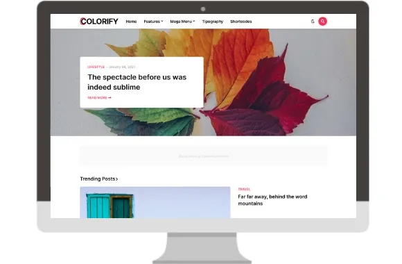 Colorify creative blogger template