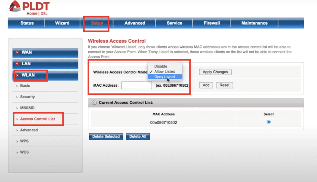 How to Block and Limit WiFi Users on PLDT Router