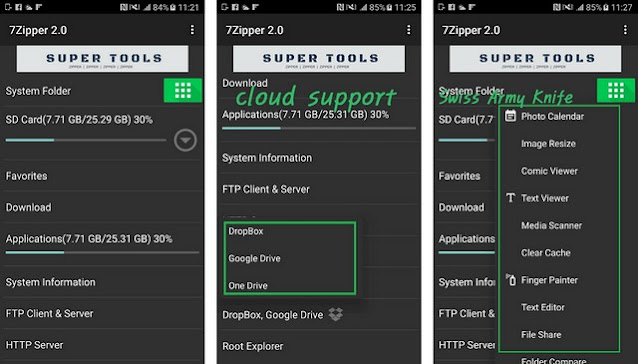 7Zipper - أفضل تطبيقات فتح الملفات المضغوطة للاندرويد