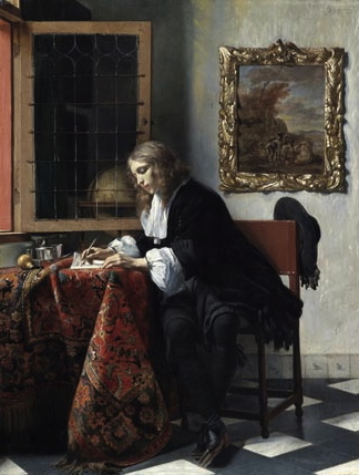 [Image: Woman+Writing+a+Letter+in+the+Age+of+Vermeer.jpeg]
