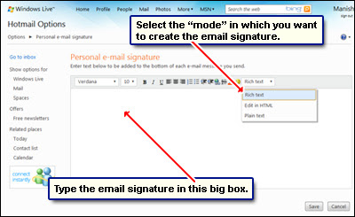 create email signature