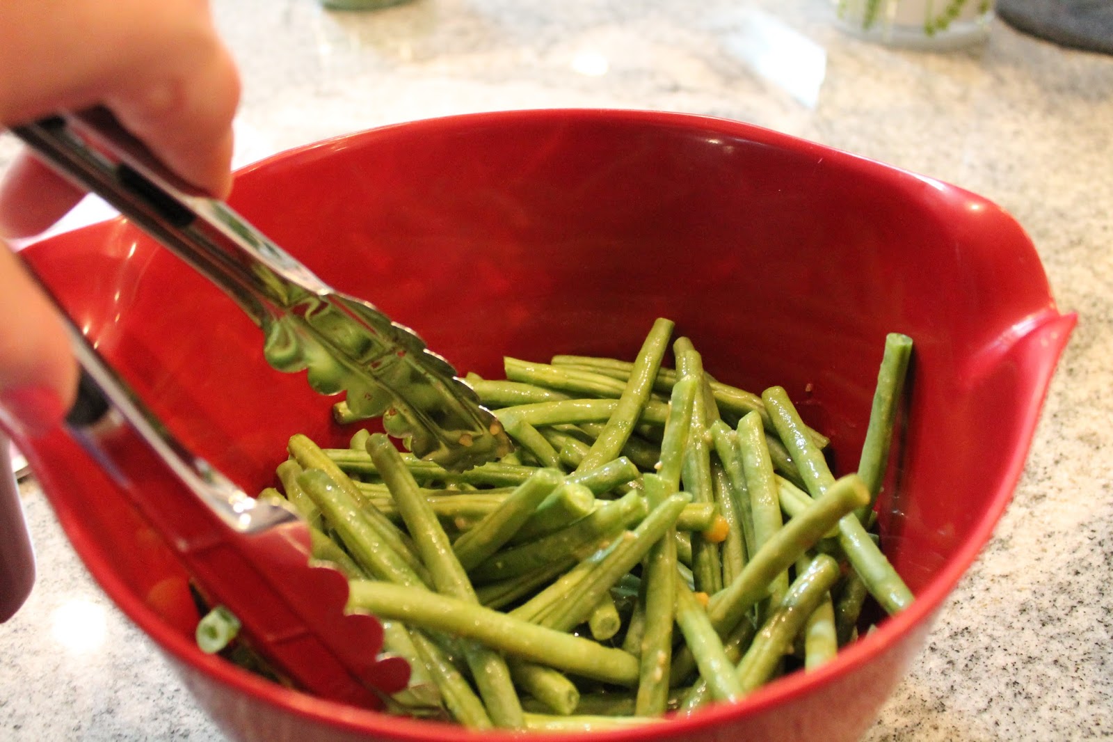 Dinner with the Grobmyers Oven Fried Garlic Parmesan Green Beans