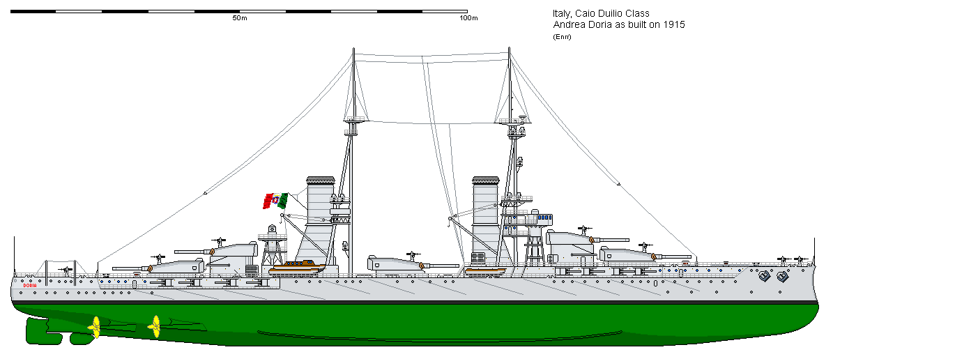 WARSHIPSRESEARCH: Italian dreadnought battleship Andrea Doria 1912-1956