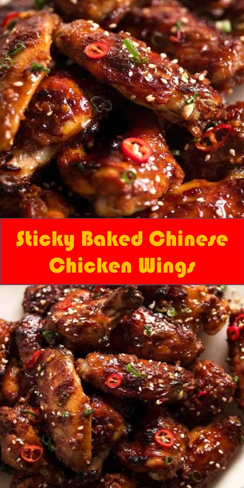 #Sticky #Baked #Chinese #Chicken #Wings
