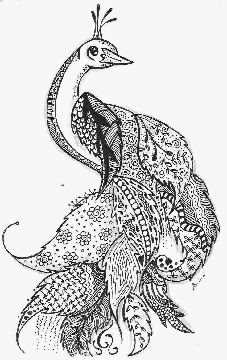 zentangle doodling coloring pages - photo #45
