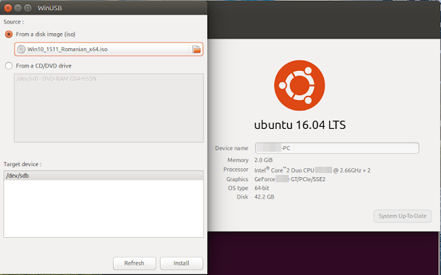Install WinUSB in Ubuntu 16.04 LTS