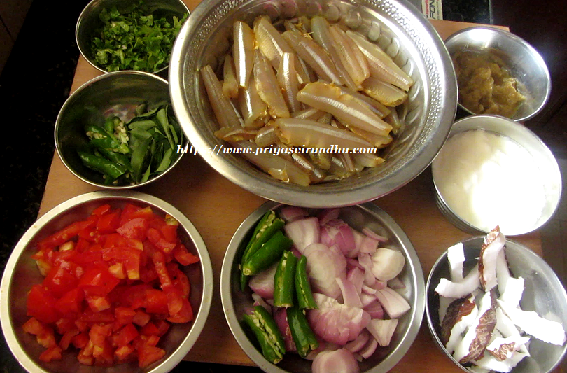 Priya's Virundhu: Nethili Meen Kurma Recipe/Anchovies Kurma Recipe ...