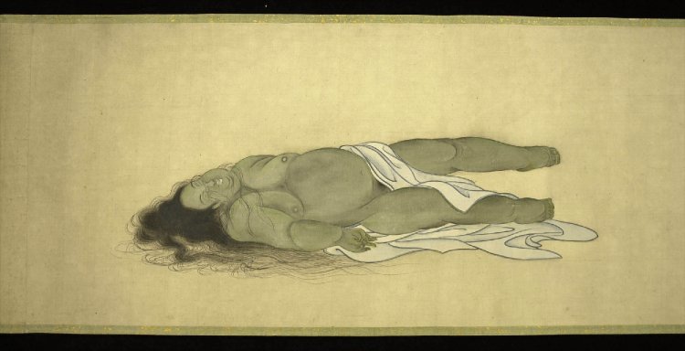 Kusozu-Body of a courtesan in nine stages of decomposition