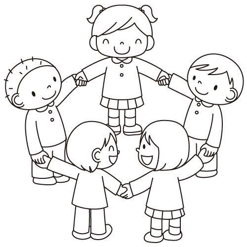 Tranh tô màu chủ đề mùa hè bé và các bạn