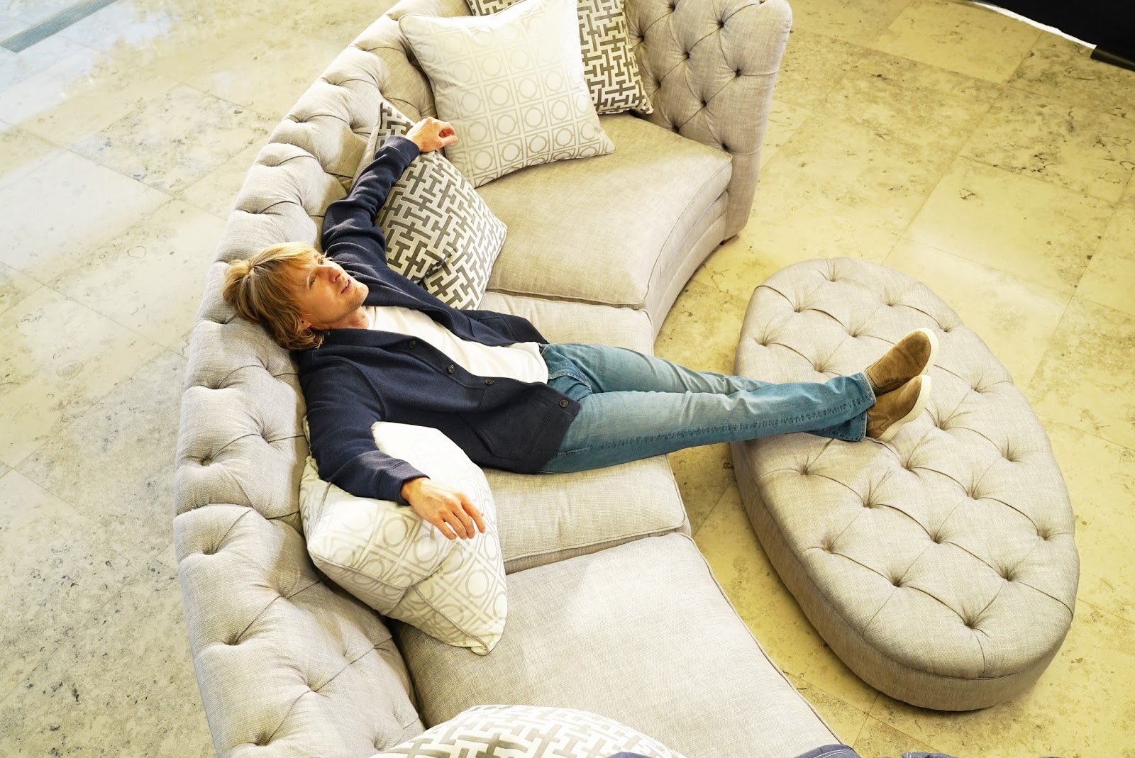 Multi Coloured Sofa Sofology Baci Living Room