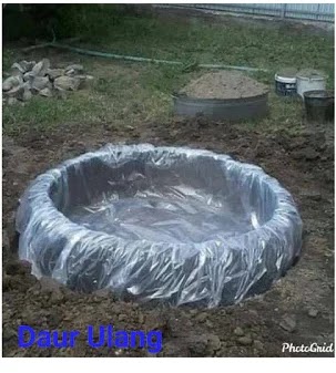 Cara Membuat Kolam Ikan Dari Ban Bekas Sederhana Daur Ulang