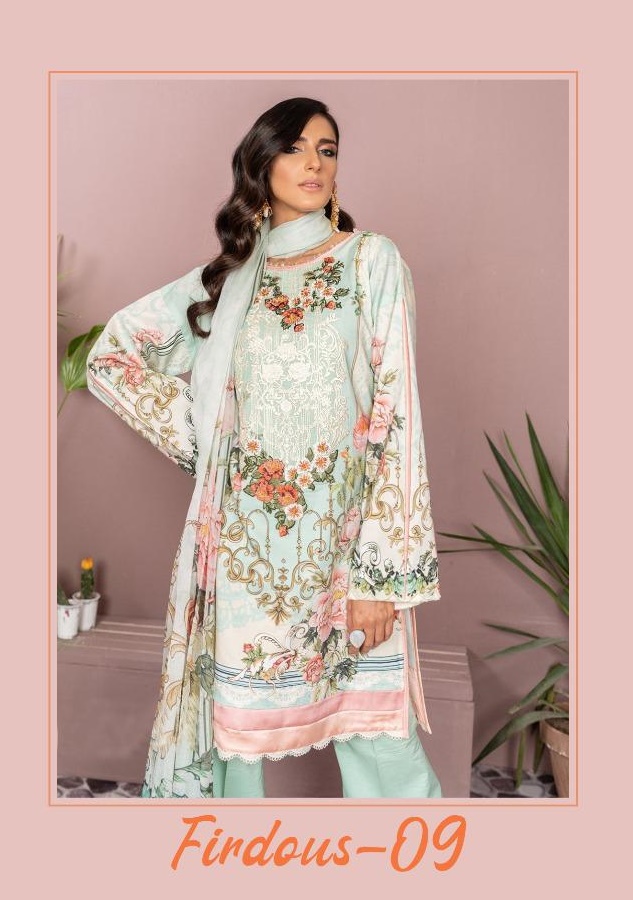 Deepsy Firdous Vol 9 Jam Cotton Pakistani Suits Collection 
