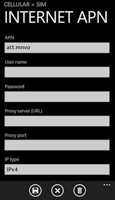 TracFone APN Settings for Windows Phone: