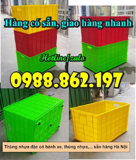 Thùng nhựa, thùng nhựa đặc, thùng nhựa đặc cao 43cm, khay nhựa cao 43cm, thùng nhựa đặc bánh xe.