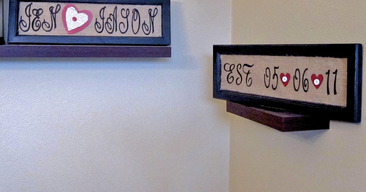 AllyBallyDesigns: Wedding Date Frames