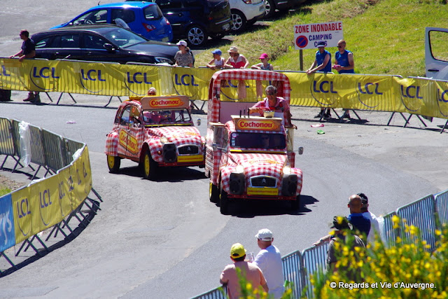 Tour de France 2016 au Lioran, Auvergne caravane publicitaire