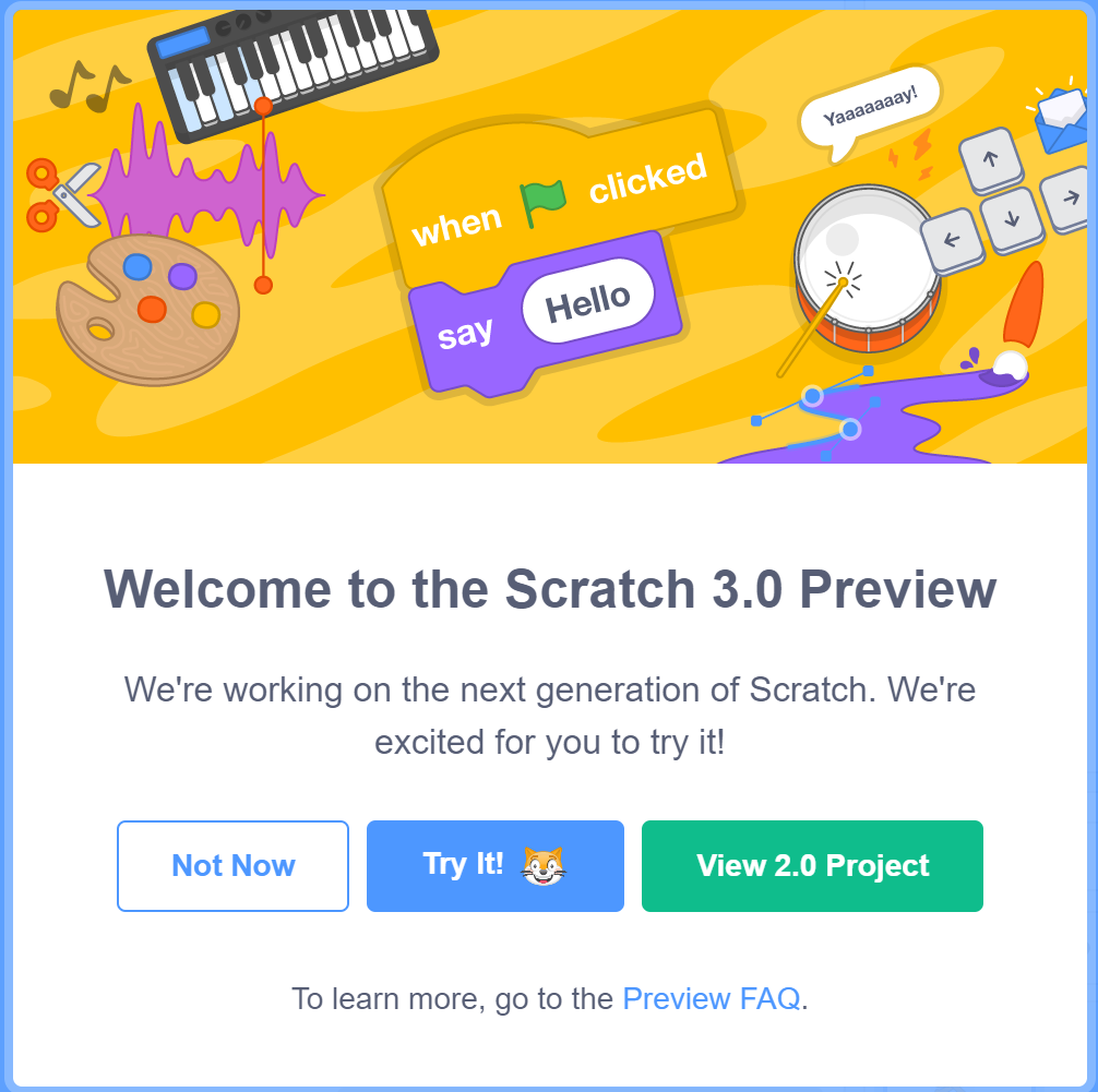 Try the Scratch 3.0 Beta today!. The Beta version of Scratch 3.0 is now…, by The Scratch Team, The Scratch Team Blog