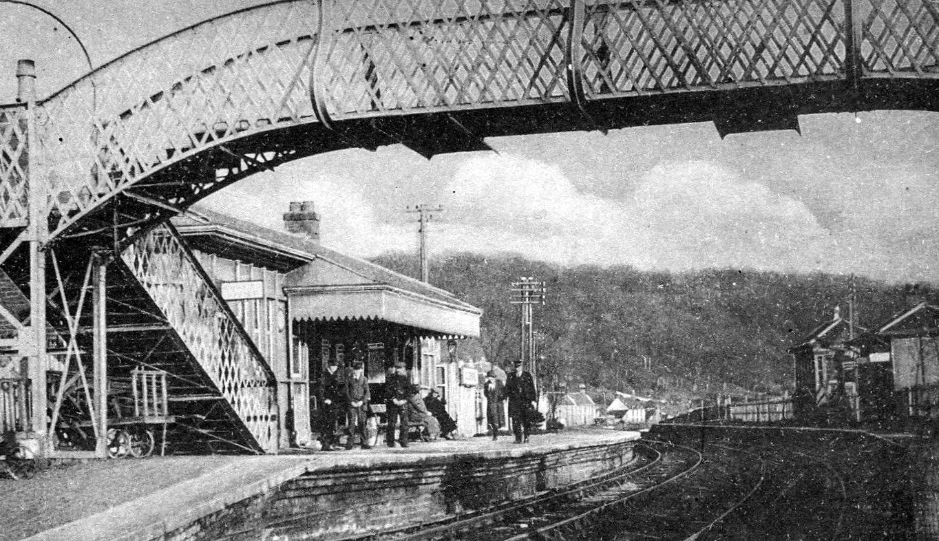 Tour Scotland Old Photographs Railway Station Culross Fife Scotland