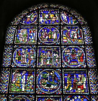 Upper Half of the Poor Bible Window, Canterbury Cathedral, UK