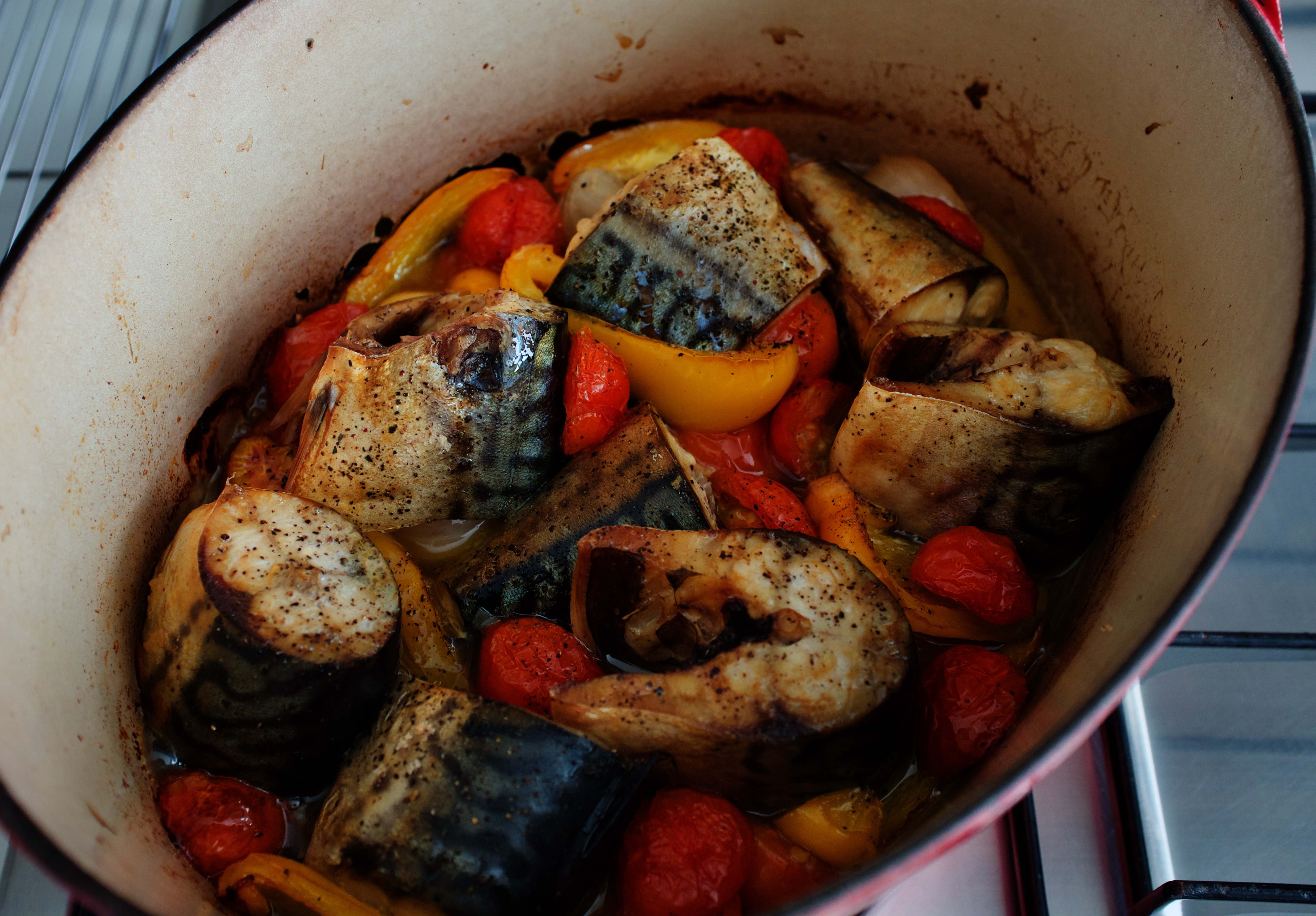 OISHII! Oven Backed Mackerel with Vegetables