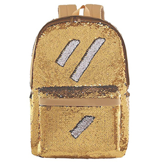 girls gold backpack