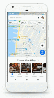 App di Google Maps da smartphone che mostra la funzionalità sul traffico.