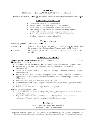 it help desk cover letter