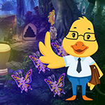 Games4King Cartoon Duck Teacher Escape