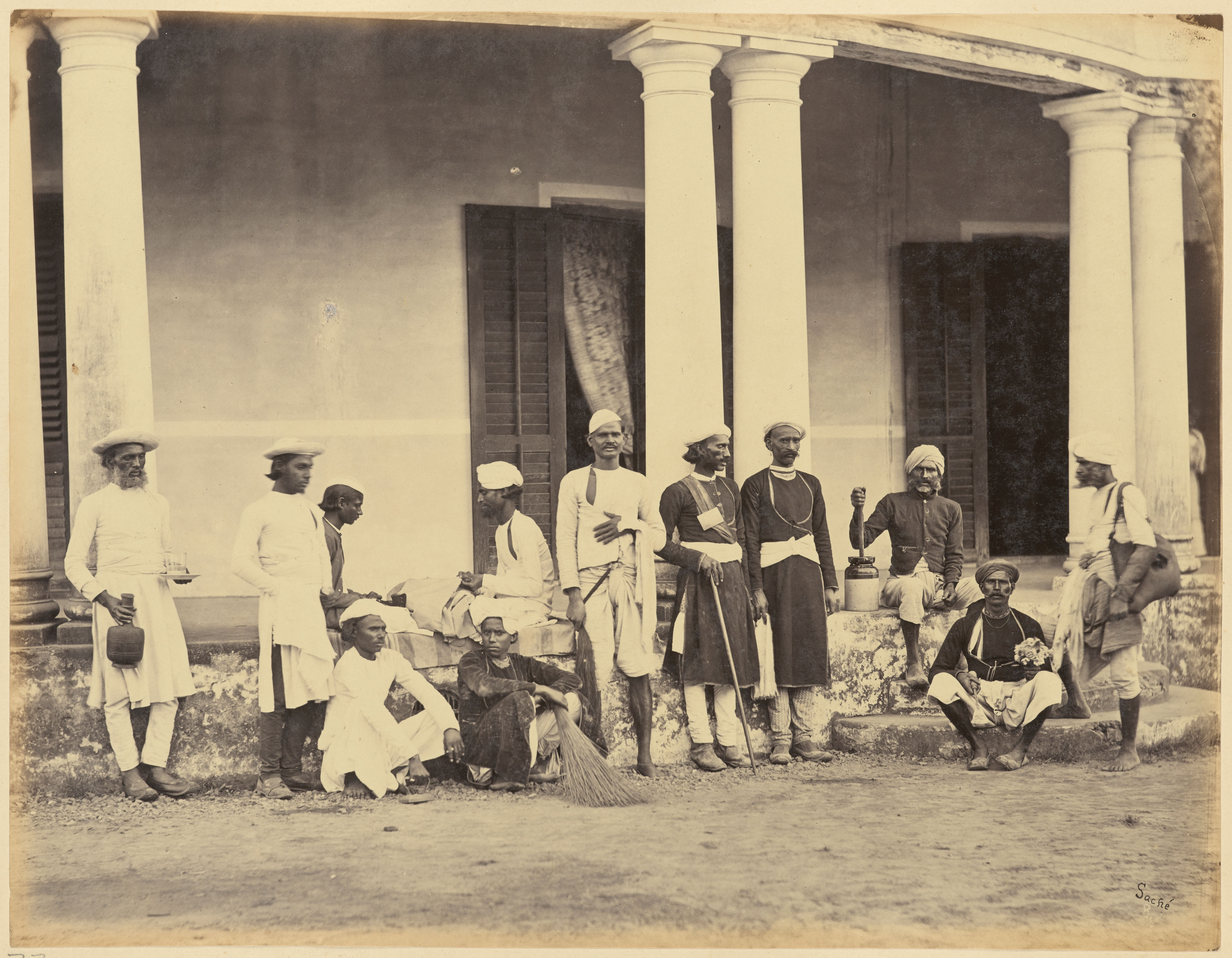 Group of Native Servants - Circa 1860s