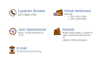 Cara berhenti donasi UNICEF Indonesia dengan mudah dan praktis secara online melalui email atau menghubungi layanan donatur UNICEF. Donasi UNICEF untuk kepentingan hak-hak anak-anak dan perempuan demi membangun kemanusiaan. jakarta. google chrome. abiebdragx. https://www.supportunicefindonesia.org/upload/www.supportunicefindonesia.org-how-to-donate.jpg