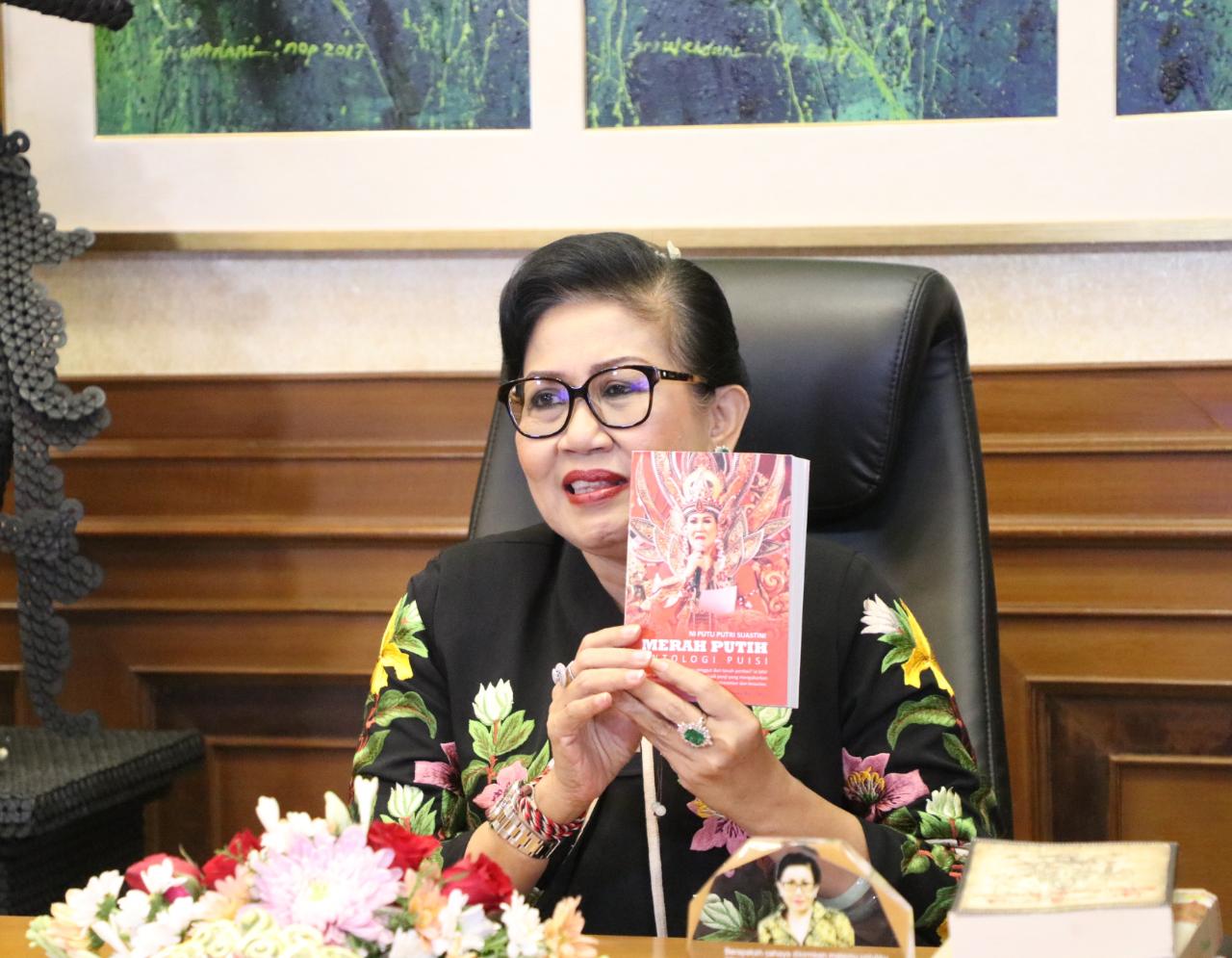 Ny Putri Koster Ajak HISKI Bali Bergeliat Kawal Pengembangan Sastra Modern