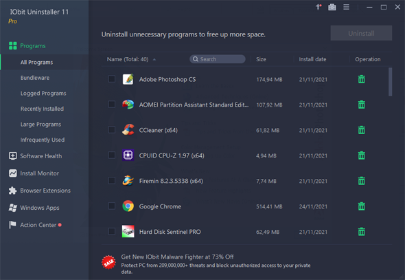 iObit UnInstaller Pro Full Version