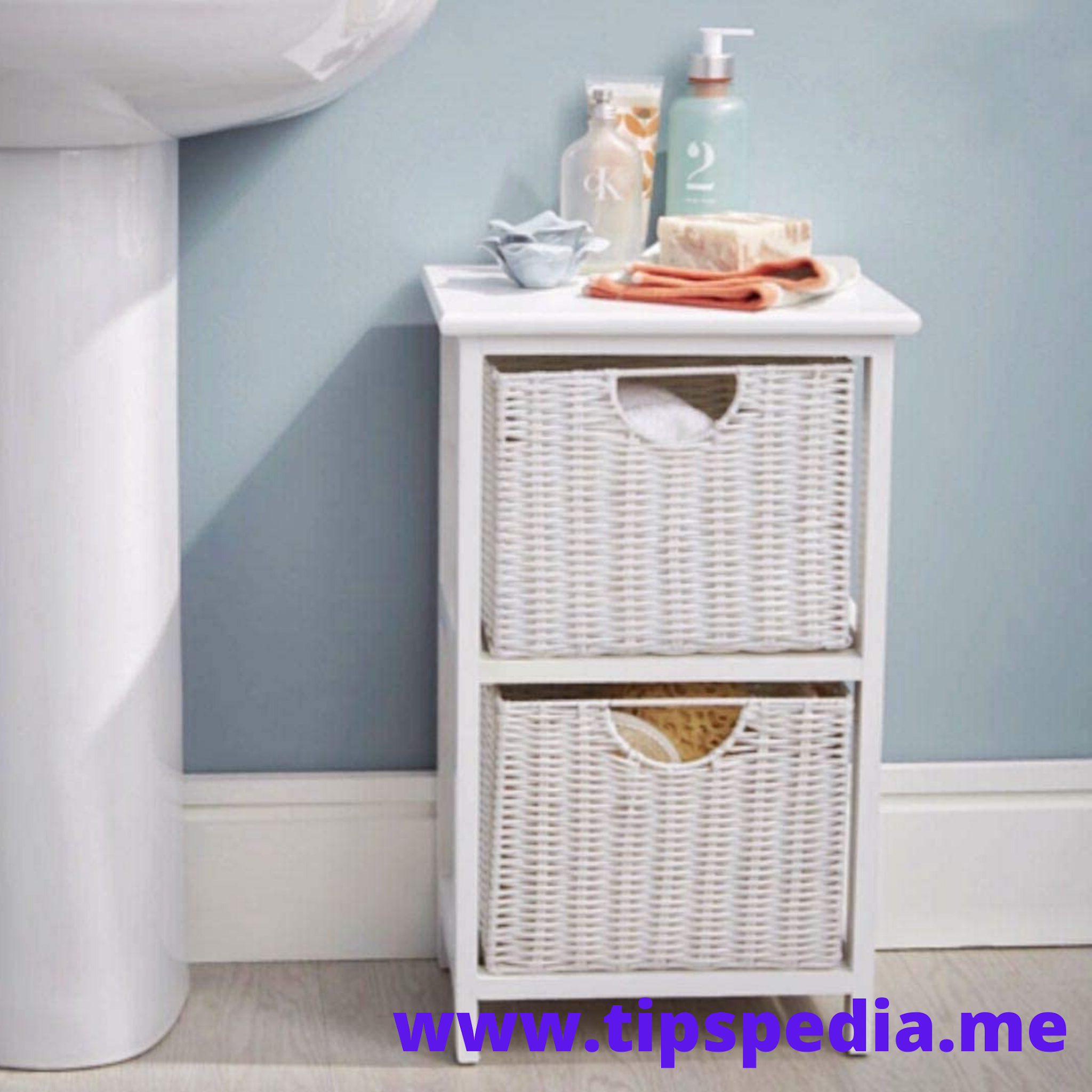 White Wicker Bathroom Tips Pedia