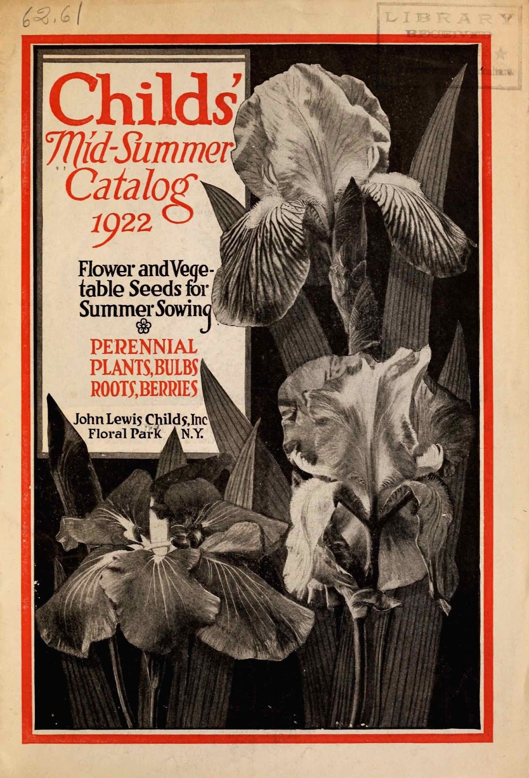 Tenth Letter of the Alphabet Lettering John Lewis Childs’ Catalogs