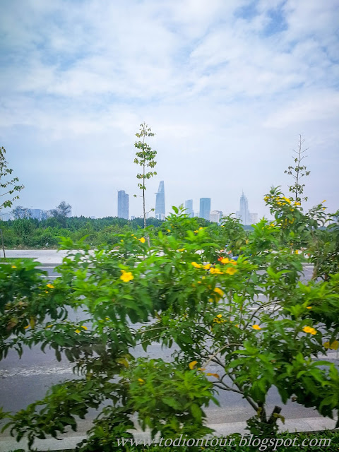 Skyline von Ho-Chi-Minh-Stadt, Saigon, mit Bitexco Tower
