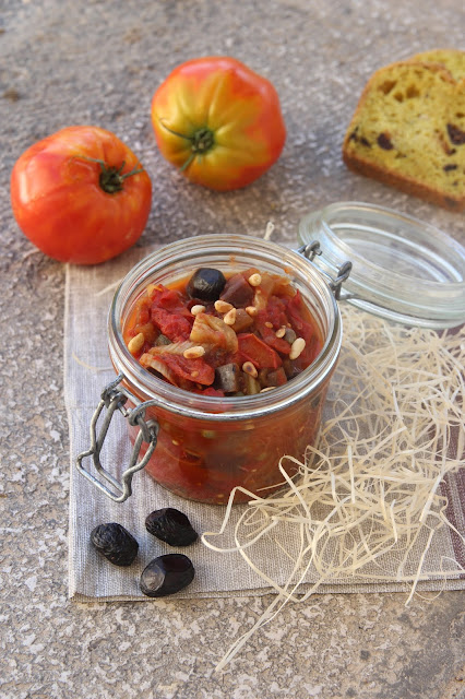 Cuillère et saladier : Caponata