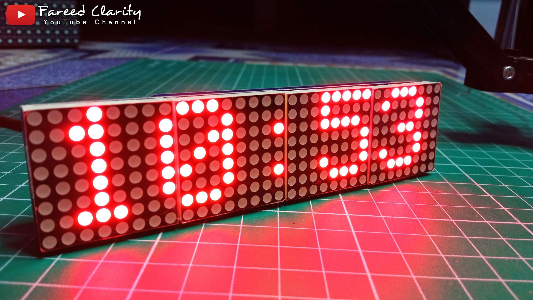 Membuat Jam Digital display dot matrix max7219 Keren untuk dikamar atau